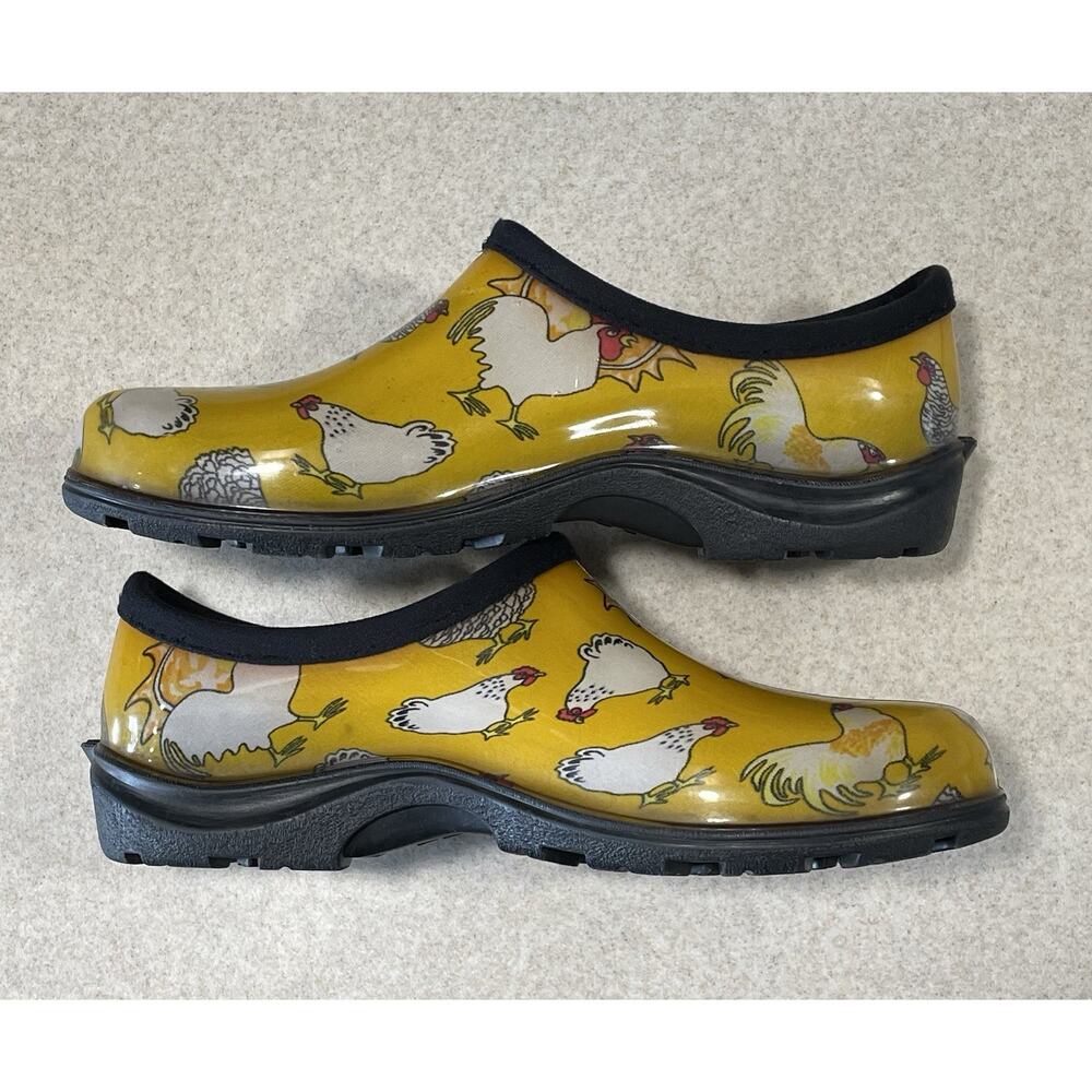Sloggers Women's Size 9 Garden Clog Slip-On Waterproof Shoes Farm Chicken USA - Picture 5 of 10